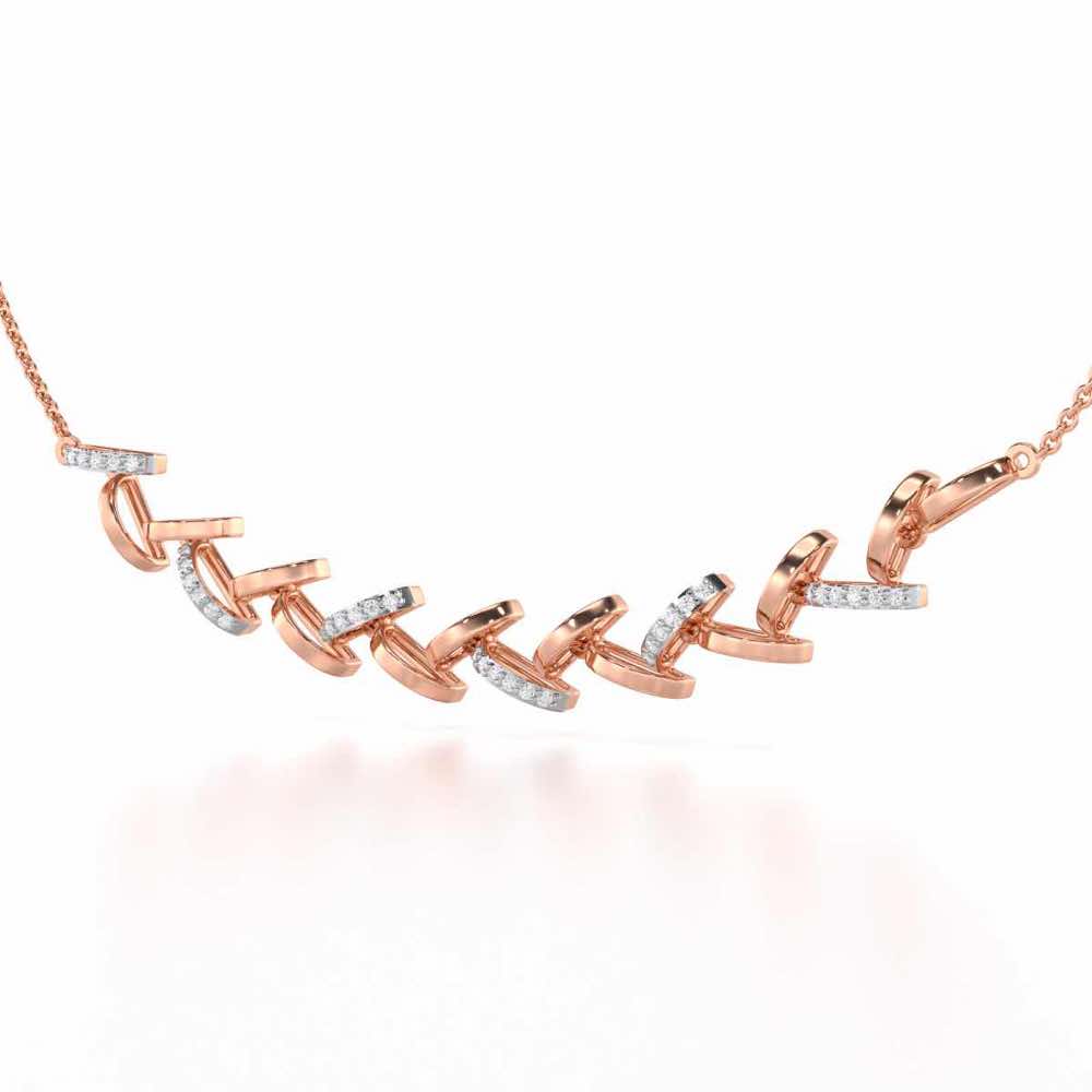 Enchanted Woods Silver Necklace - Rose Gold - Image 3