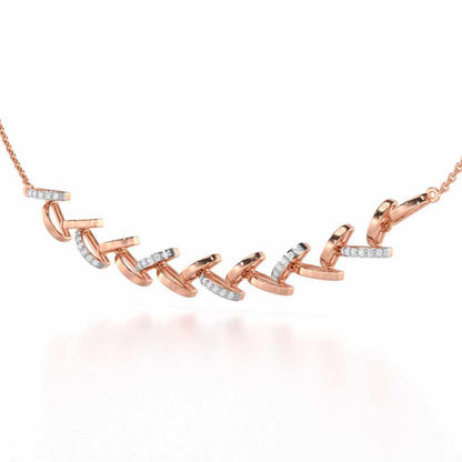 Enchanted Woods Silver Necklace - Rose Gold - Image 3