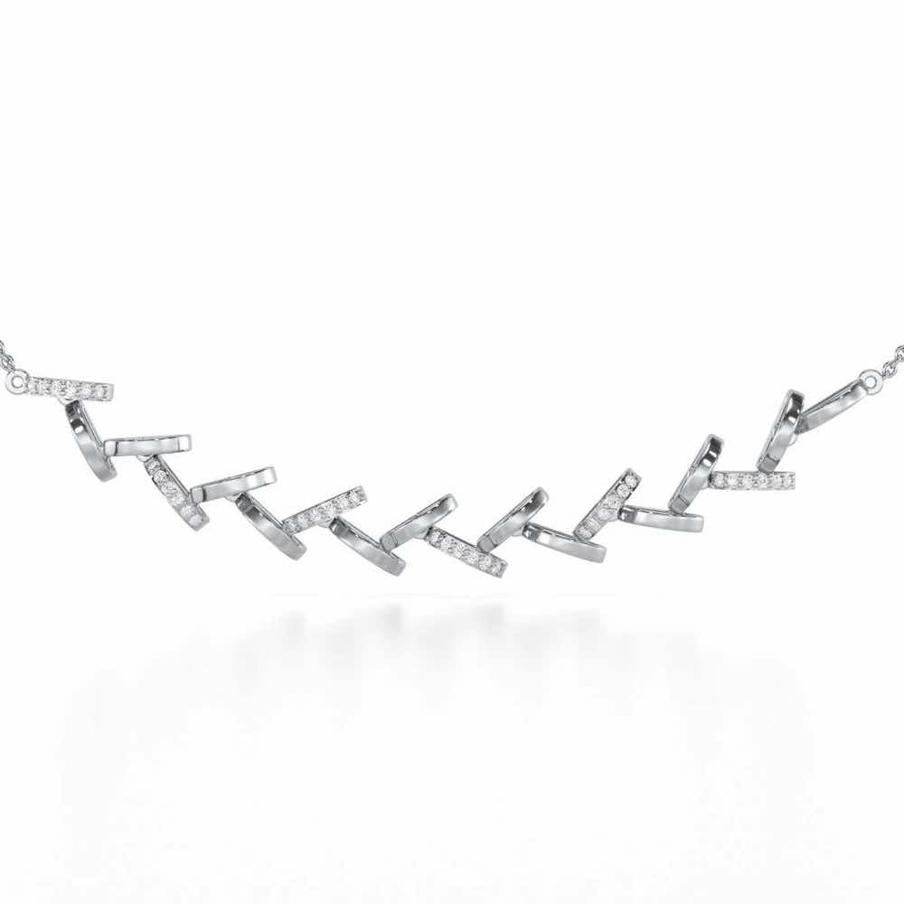 Enchanted Woods Silver Necklace - White Gold - Image 1