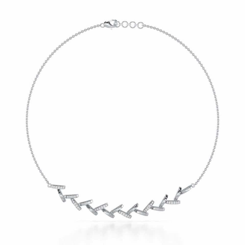 Enchanted Woods Silver Necklace - White Gold - Image 2