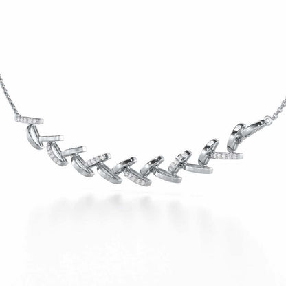 Enchanted Woods Silver Necklace - White Gold - Image 3
