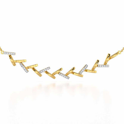 Enchanted Woods Silver Necklace - Yellow Gold - Image 1