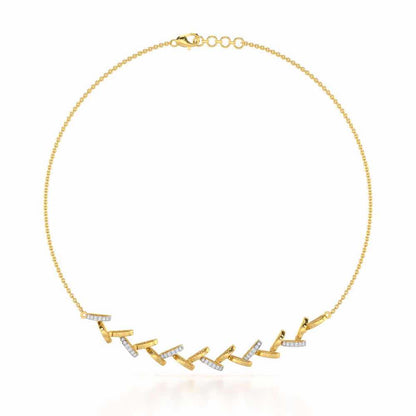 Enchanted Woods Silver Necklace - Yellow Gold - Image 2