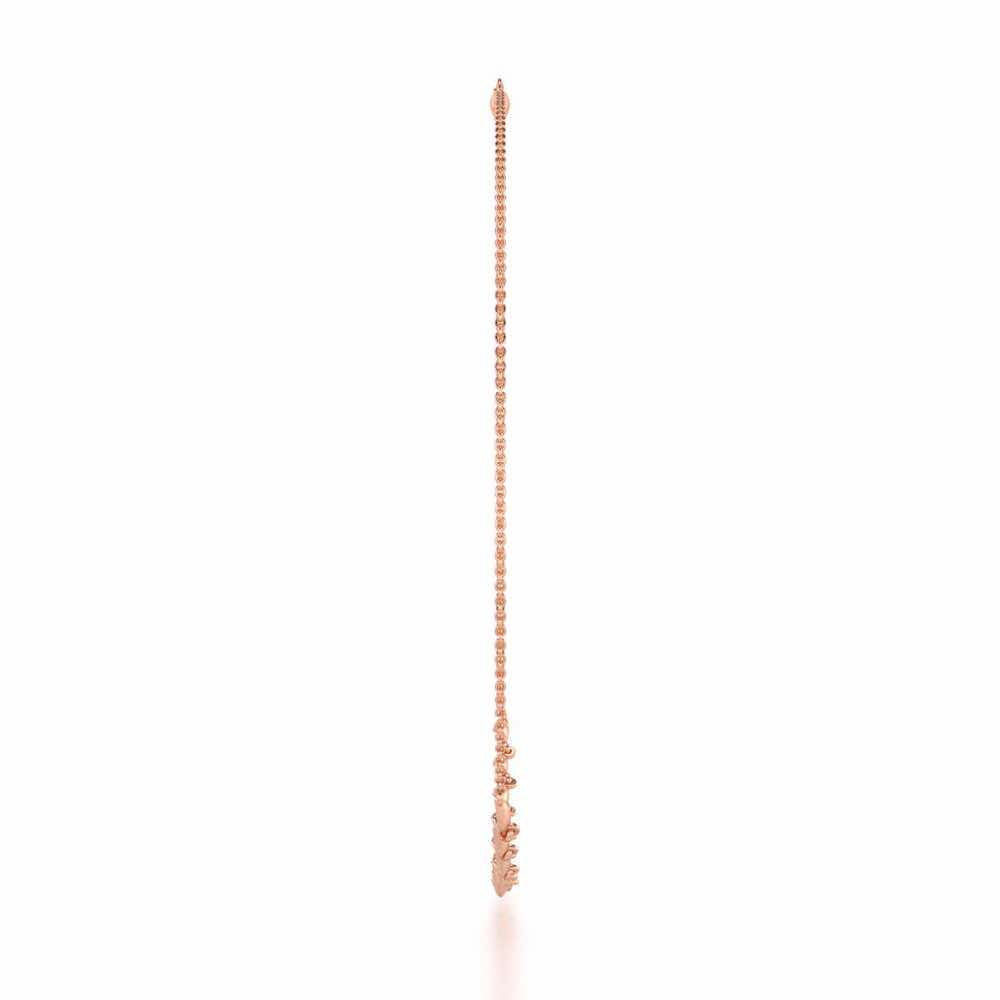 Enchanting Elegance Silver Necklace - Rose Gold - Image 4