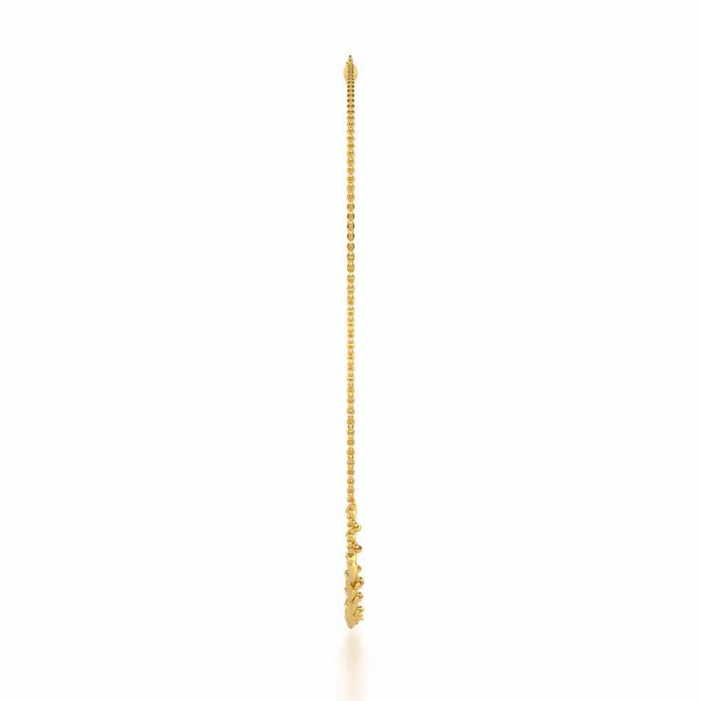 Enchanting Elegance Silver Necklace - Yellow Gold - Image 4