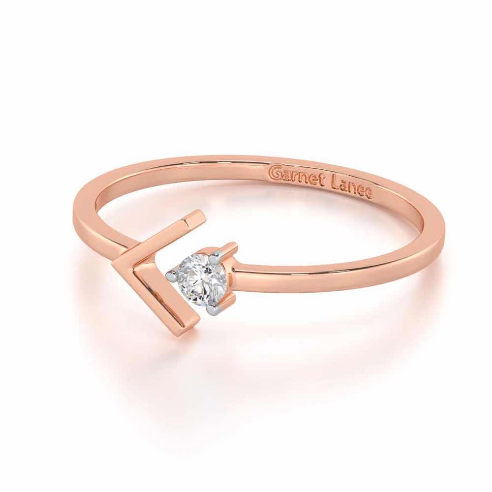 Enchanting Glamour Silver Ring - Rose Gold - Image 2