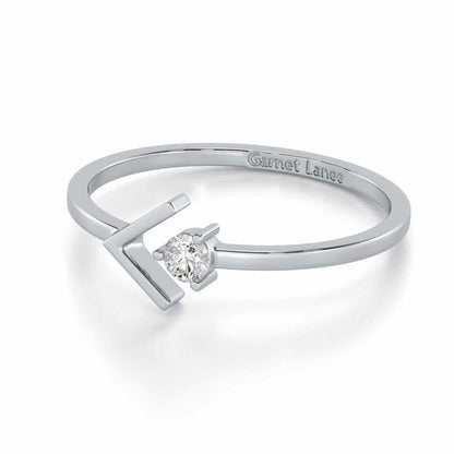 Enchanting Glamour Silver Ring - White Gold - Image 2