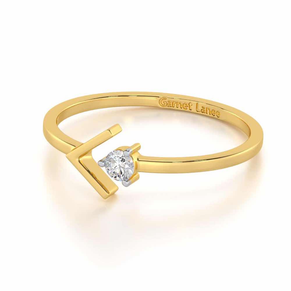 Enchanting Glamour Silver Ring - Yellow Gold - Image 2