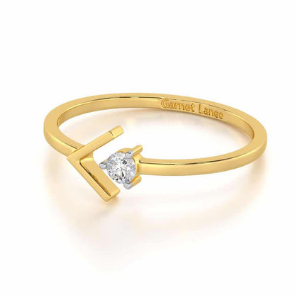 Enchanting Glamour Silver Ring - Yellow Gold - Image 2