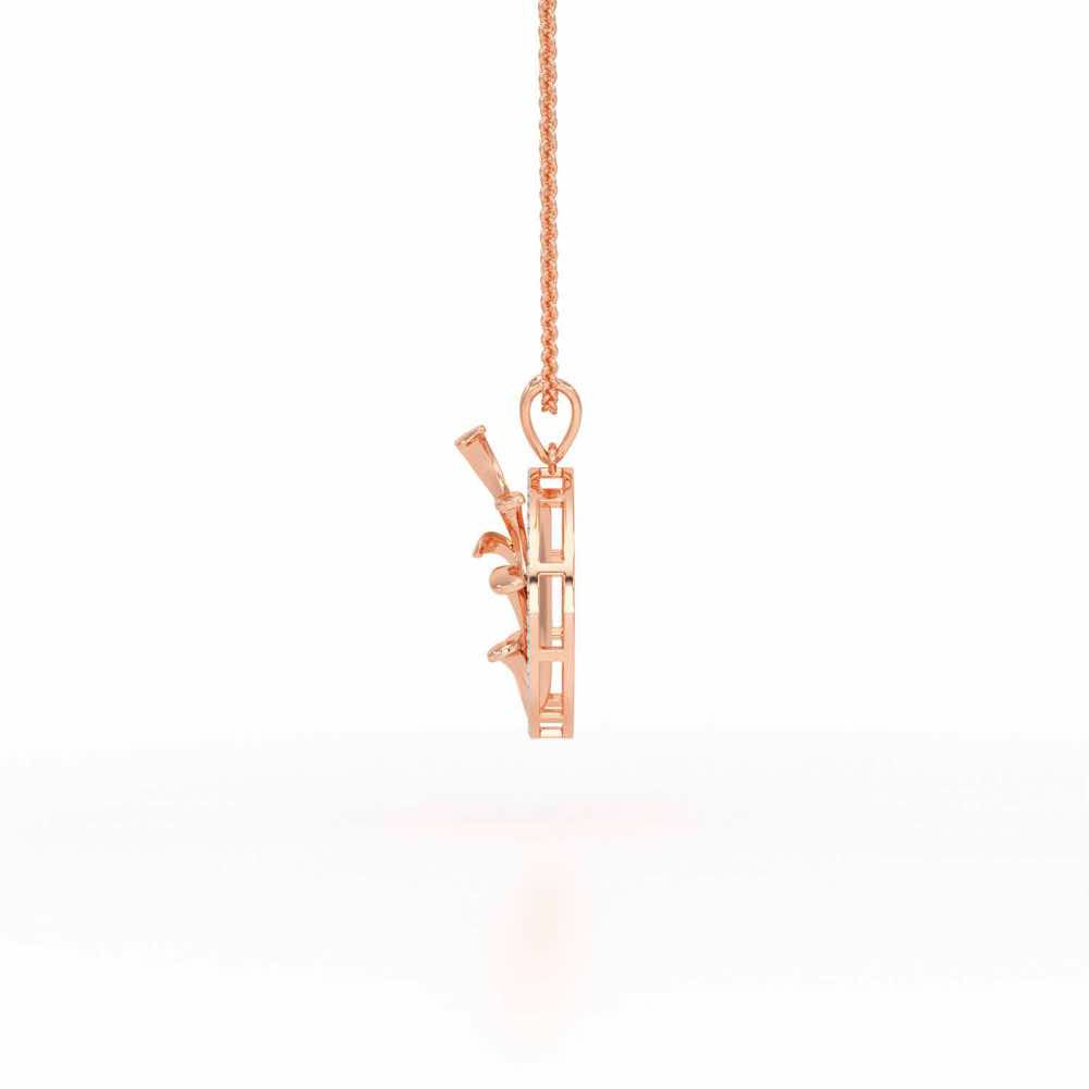 Enchanting Gleam Silver Pendant - Rose Gold - Image 4