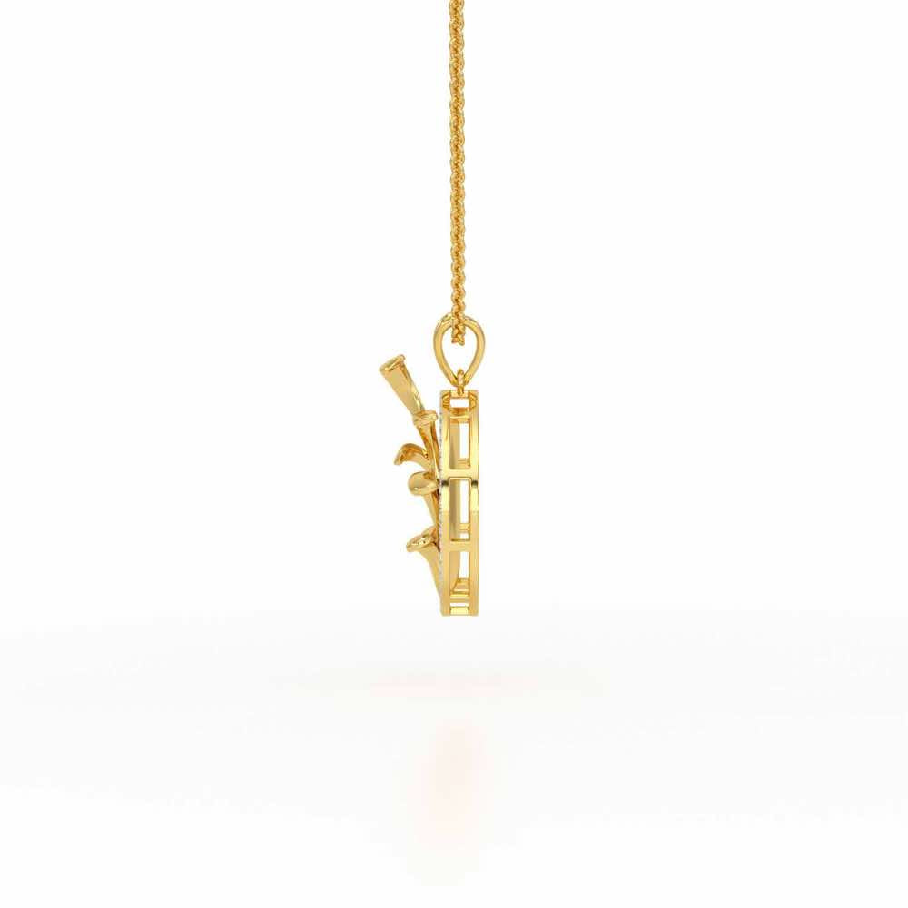 Enchanting Gleam Silver Pendant - Yellow Gold - Image 4