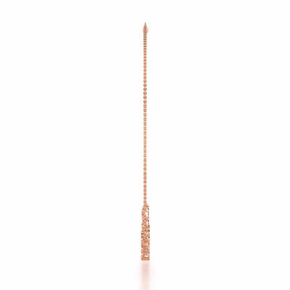 Enchanting Regalia Silver Necklace - Rose Gold - Image 4