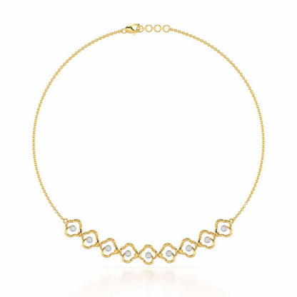 Enchanting Regalia Silver Necklace - Yellow Gold - Image 2