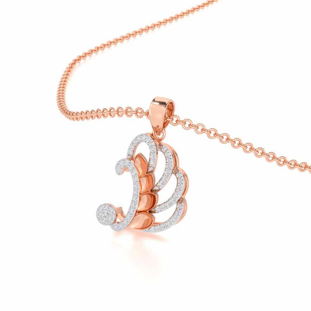 Enchanting Reprise Silver Pendant - Rose Gold - Image 2