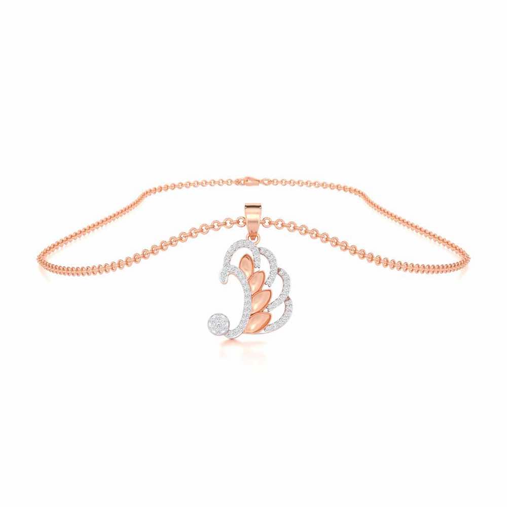 Enchanting Reprise Silver Pendant - Rose Gold - Image 3