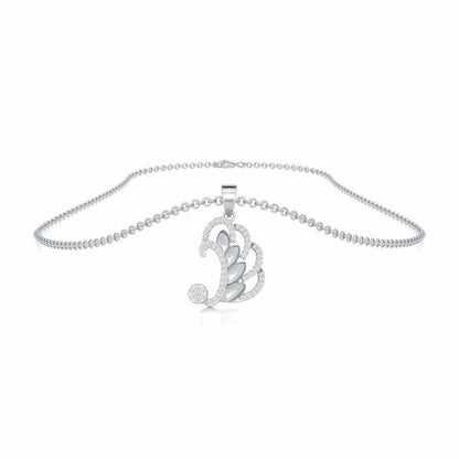Enchanting Reprise Silver Pendant - White Gold - Image 3