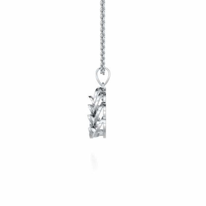 Enchanting Reprise Silver Pendant - White Gold - Image 4