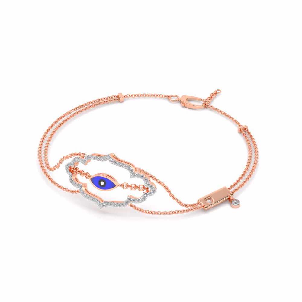 Enchanting Saviour Silver Bracelet - Rose Gold - Image 2
