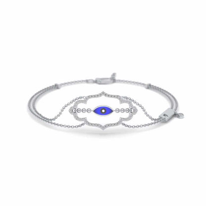 Enchanting Saviour Silver Bracelet - White Gold - Image 1