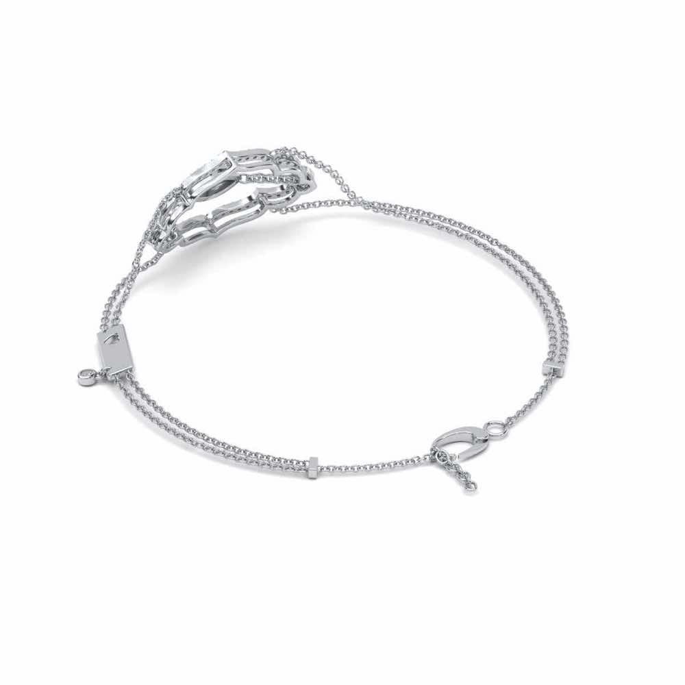 Enchanting Saviour Silver Bracelet - White Gold - Image 4