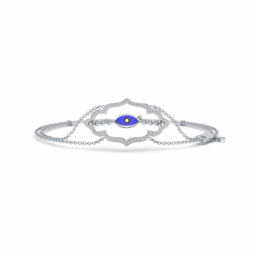 Enchanting Saviour Silver Bracelet - White Gold - Image 5
