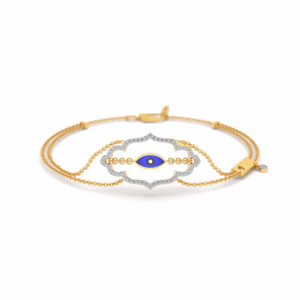 Enchanting Saviour Silver Bracelet - Yellow Gold - Image 1