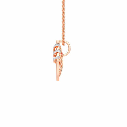 Enchantment Silver Pendant - Rose Gold - Image 4