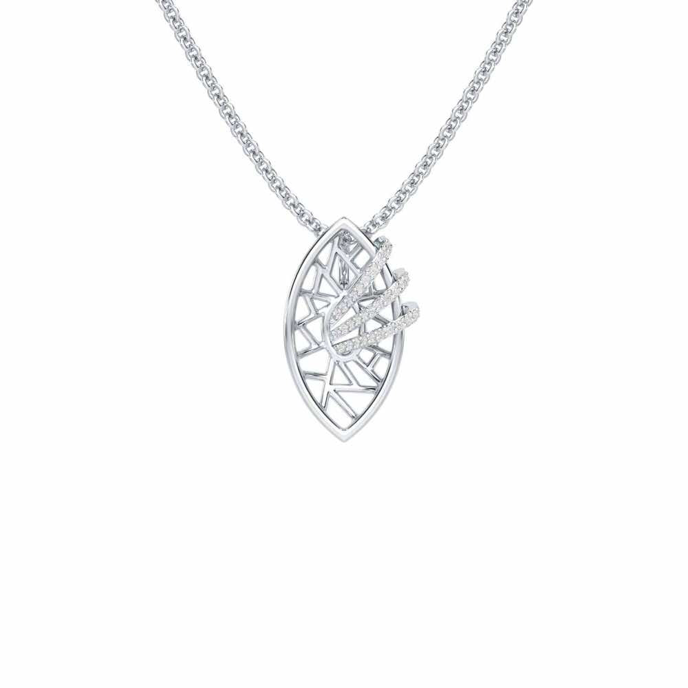 Enchantment Silver Pendant - White Gold - Image 1