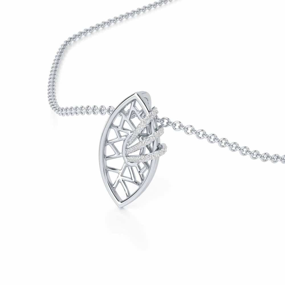 Enchantment Silver Pendant - White Gold - Image 2