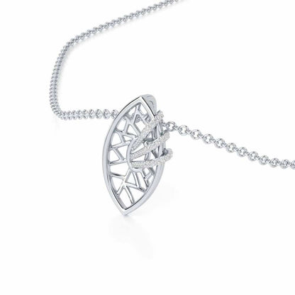 Enchantment Silver Pendant - White Gold - Image 2