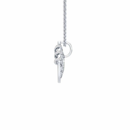 Enchantment Silver Pendant - White Gold - Image 4