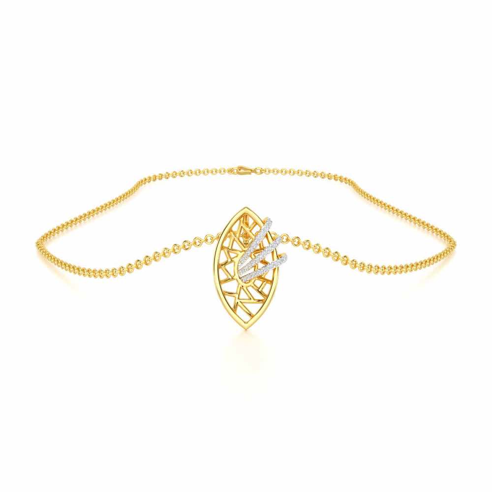 Enchantment Silver Pendant - Yellow Gold - Image 3