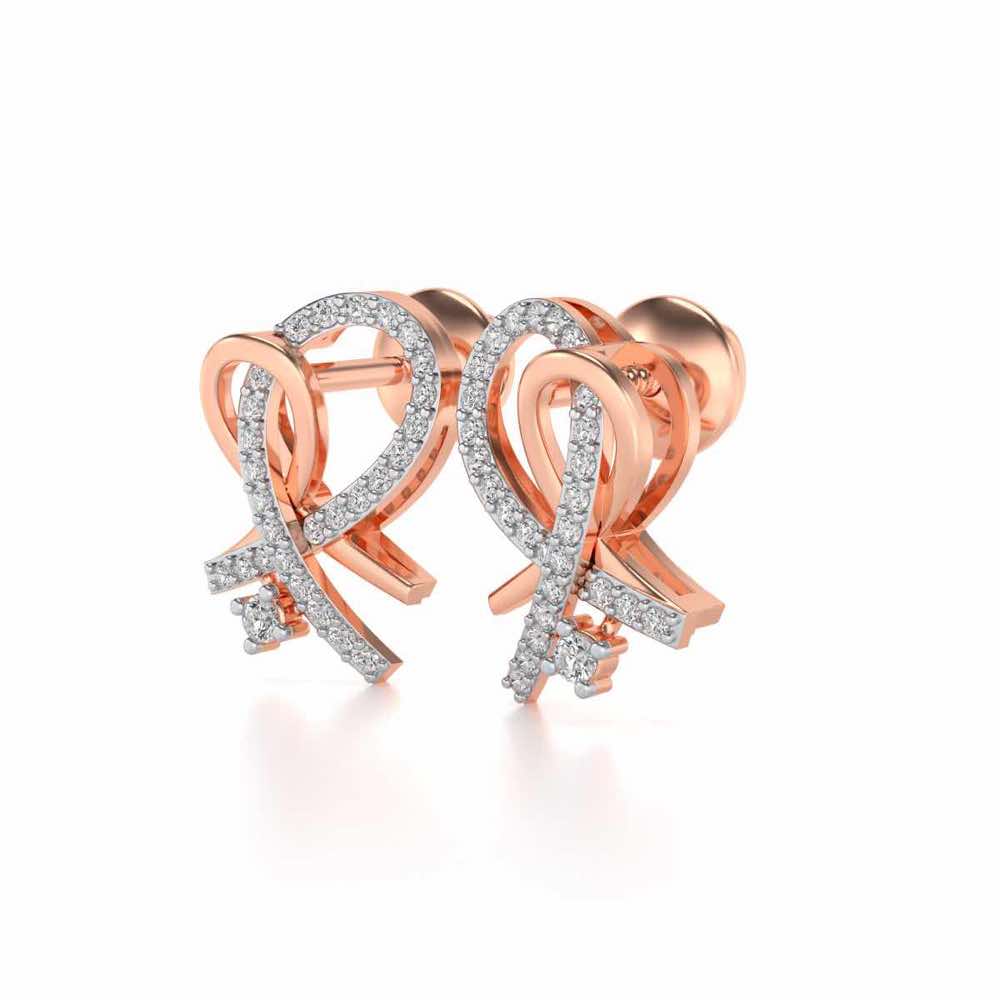 Enchevetrement Silver Studs - Rose Gold - Image 3