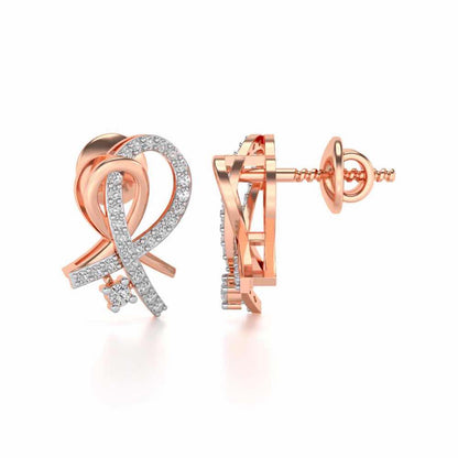 Enchevetrement Silver Studs - Rose Gold - Image 4