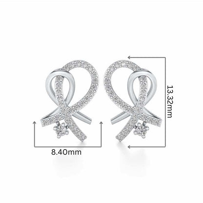 Enchevetrement Silver Studs - White Gold - Image 2