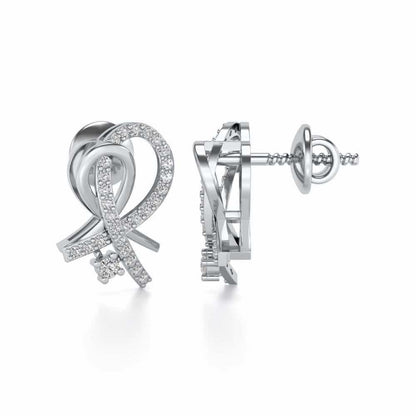 Enchevetrement Silver Studs - White Gold - Image 4