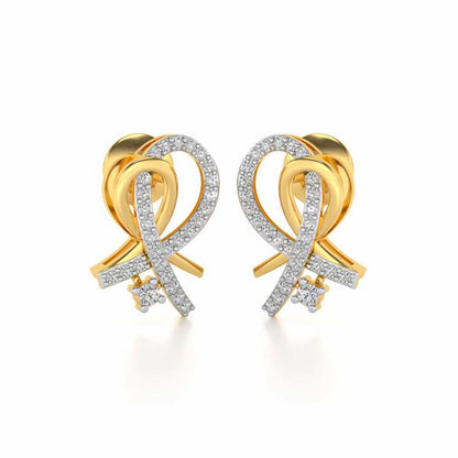 Enchevetrement Silver Studs - Yellow Gold - Image 1