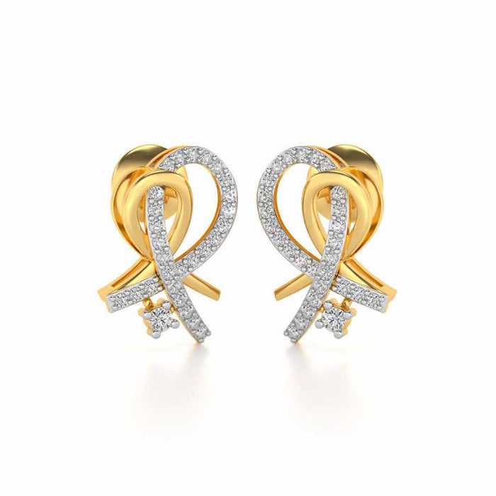 Enchevetrement Silver Studs - Yellow Gold - Image 1