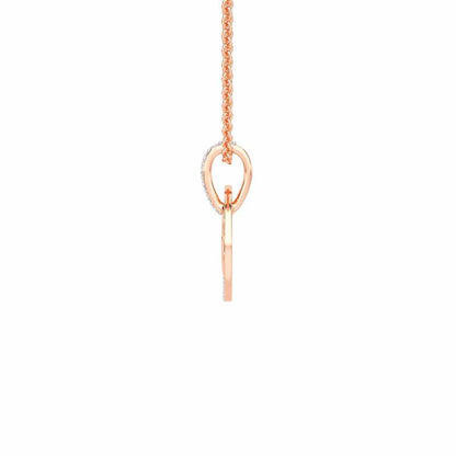 Enclosed Heart Silver Pendant - Rose Gold - Image 4