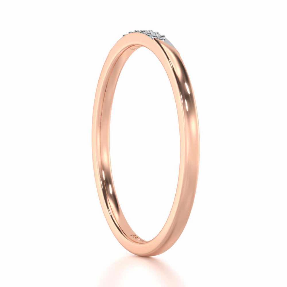 Enigmatic Luster Silver Ring - Rose Gold - Image 3