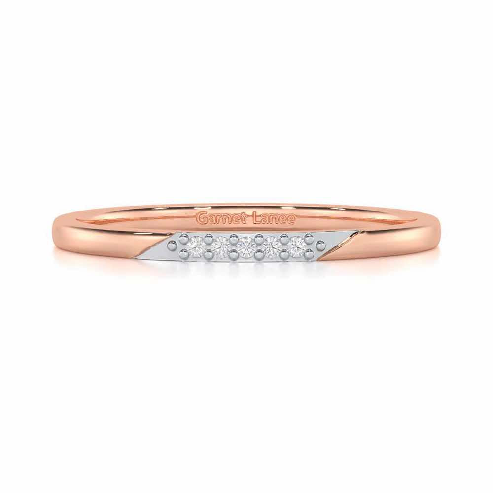 Enigmatic Luster Silver Ring - Rose Gold - Image 4