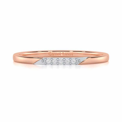 Enigmatic Luster Silver Ring - Rose Gold - Image 4