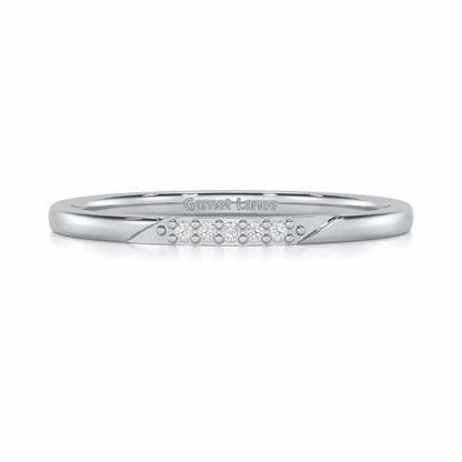 Enigmatic Luster Silver Ring - White Gold - Image 4