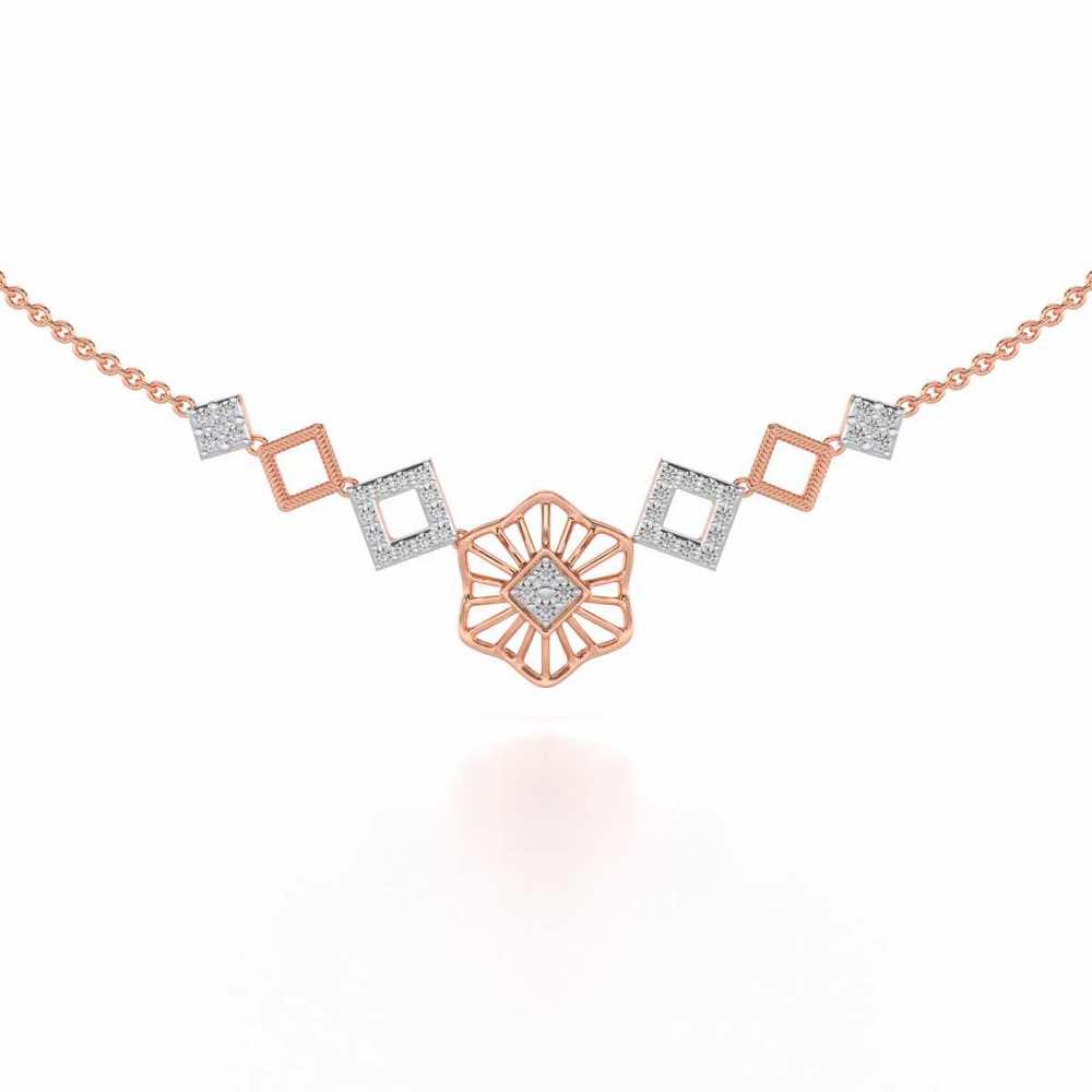 Enigmatic Bloom Silver Necklace