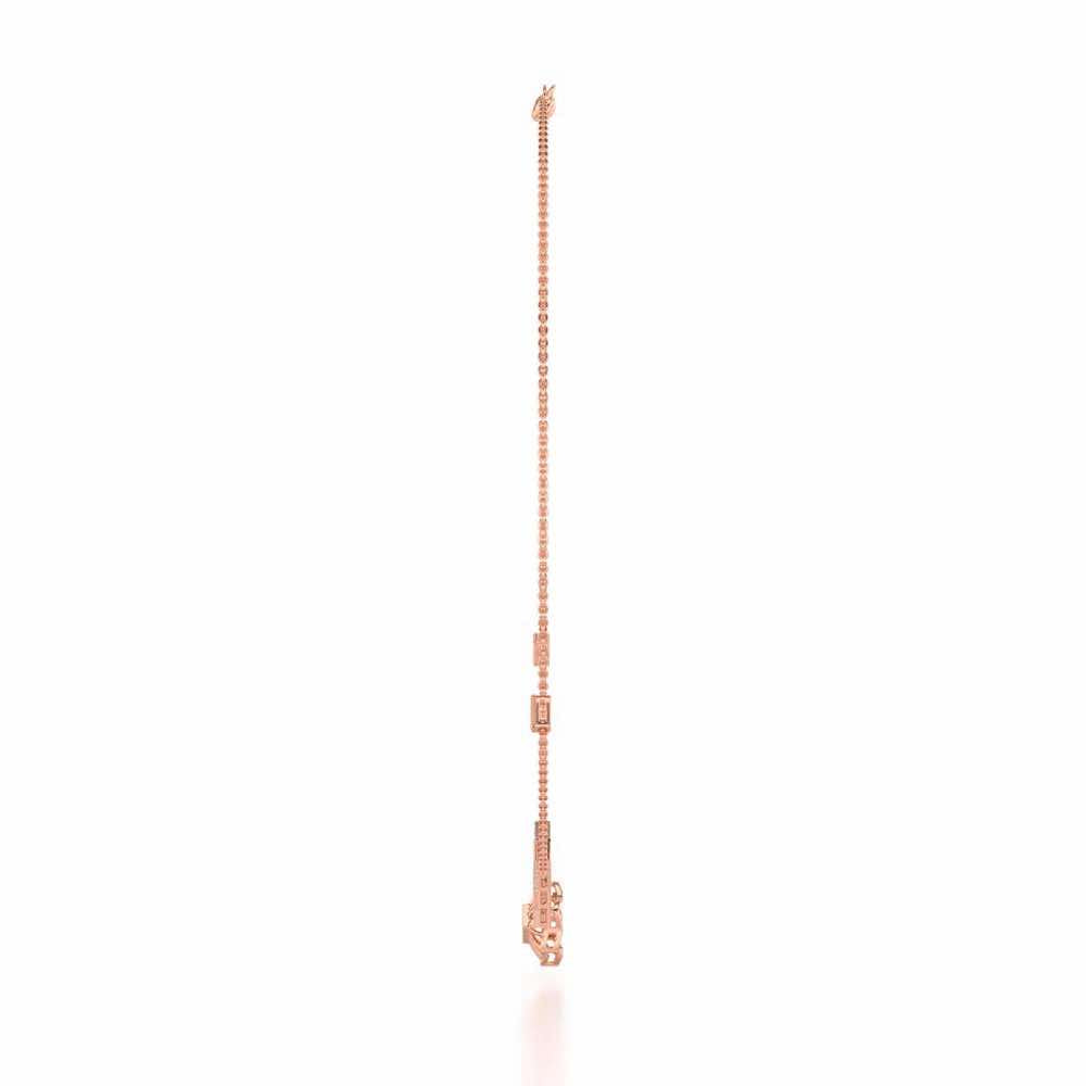 Enigmatic Bloom Silver Necklace - Rose Gold - Image 4
