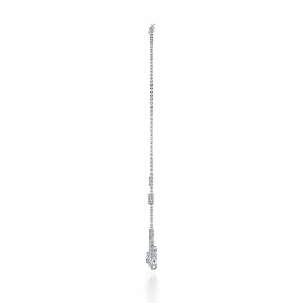 Enigmatic Bloom Silver Necklace - White Gold - Image 4