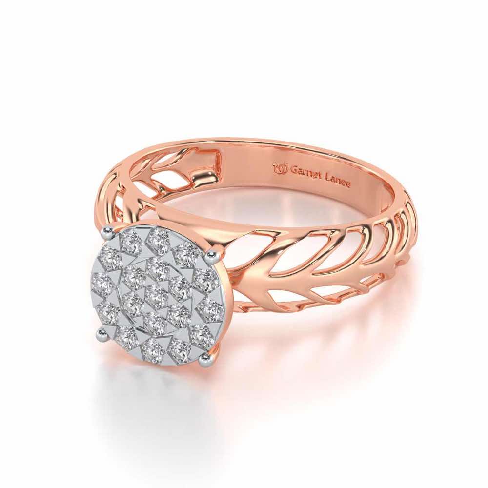 Enshine Silver Ring - Rose Gold - Image 2