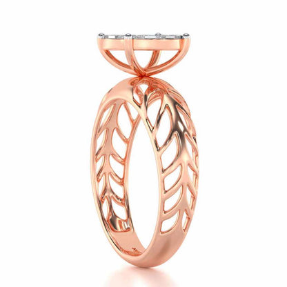 Enshine Silver Ring - Rose Gold - Image 3