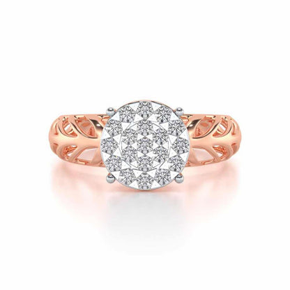 Enshine Silver Ring - Rose Gold - Image 4