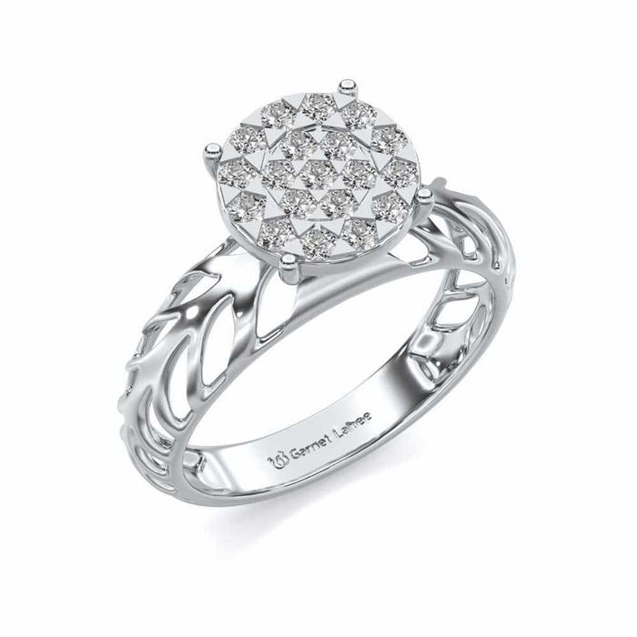 Enshine Silver Ring - White Gold - Image 1